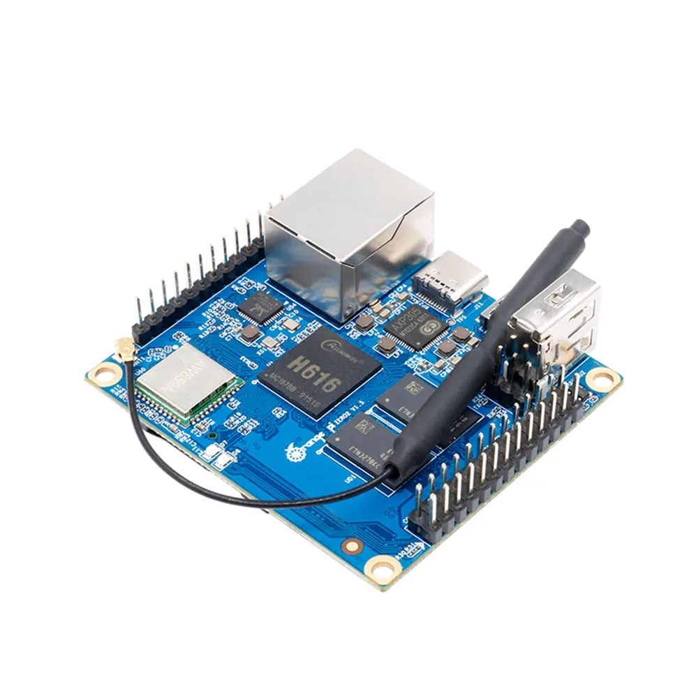 Orange Pi Zero 2 1GB RAM Allwinner H616 BT Wifi IR ű(ȵ̵ 10) Ubuntu Debian OS
