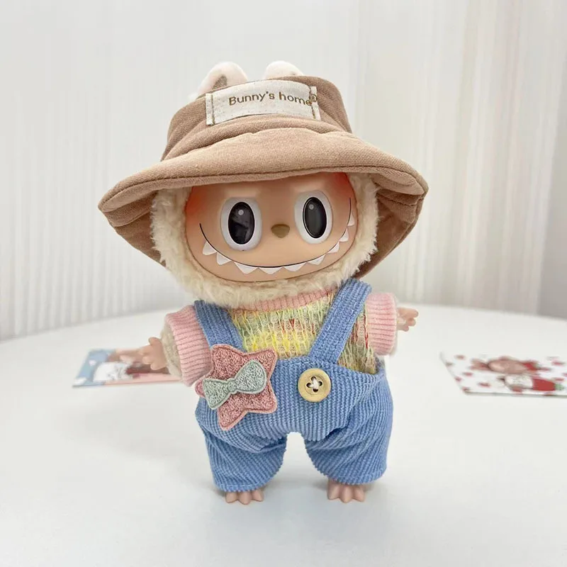 Ropa Para Muñeca Labubu De 17 Cm – Set Con Suéter, Gorro Y Mochila Para Peluche, Accesorio De Moda Para Manualidades Y Coleccionistas, Regalo Original