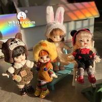 2024 Mini Dolls Toys For Girl Ob11 Bjd Doll 1/12 Little  Animal Obitsu11 Pocket Boy Baby Kawaii Toy Birthday Gift Ball Jointed 2