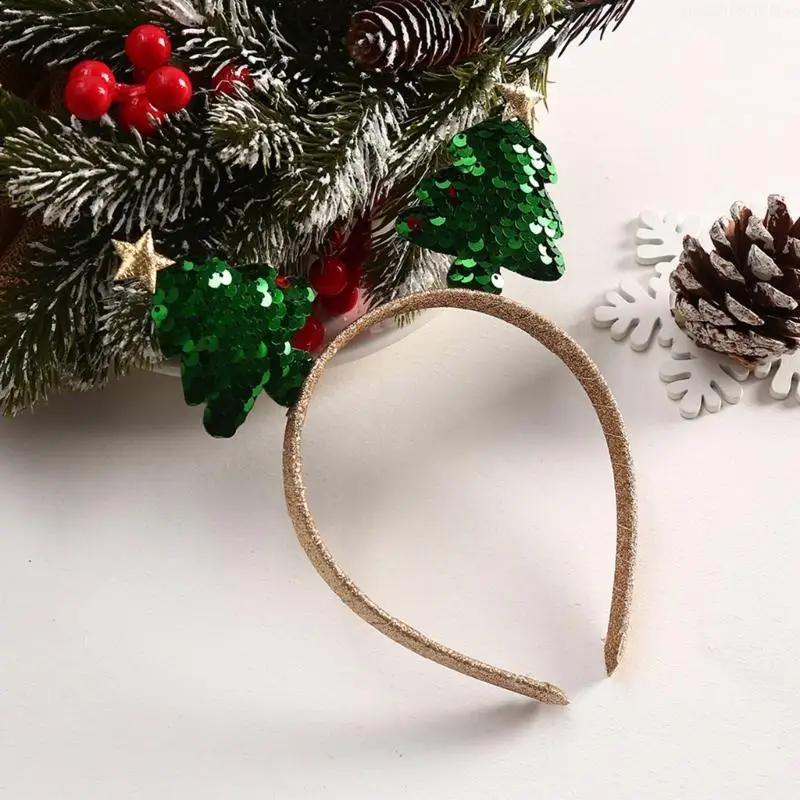 Christmas Tree Hairhoop Seasonal Festival Accessory Adult Kids Costume Headband R7UB hair accessories,hair headband