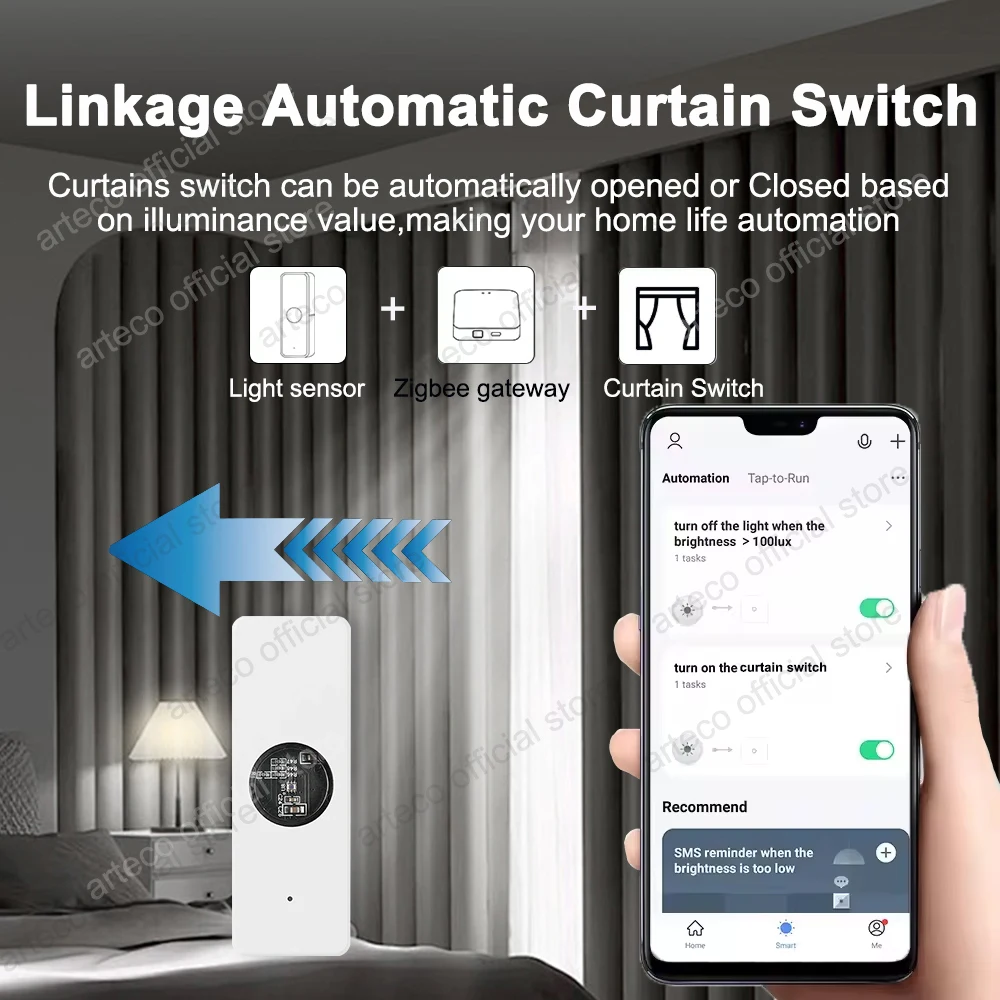 Tuya ZigBee Light Lux Sensor Luminance Sensor Home Automation