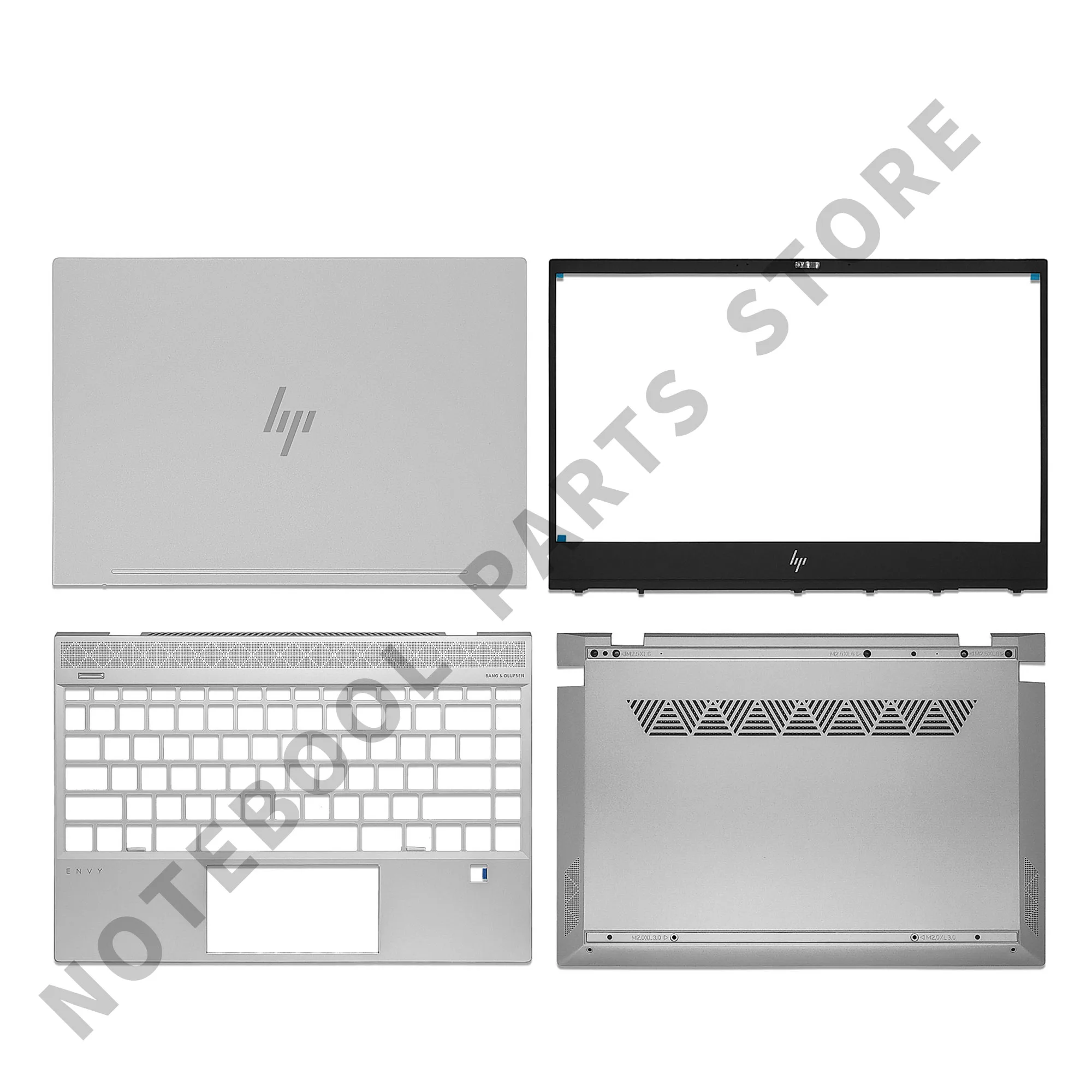 New Original LCD Back Cover/LCD Front Bezel/Palmrest/Bottom Cover For HP Envy13 ENVY 13-AQ TPN-W144 