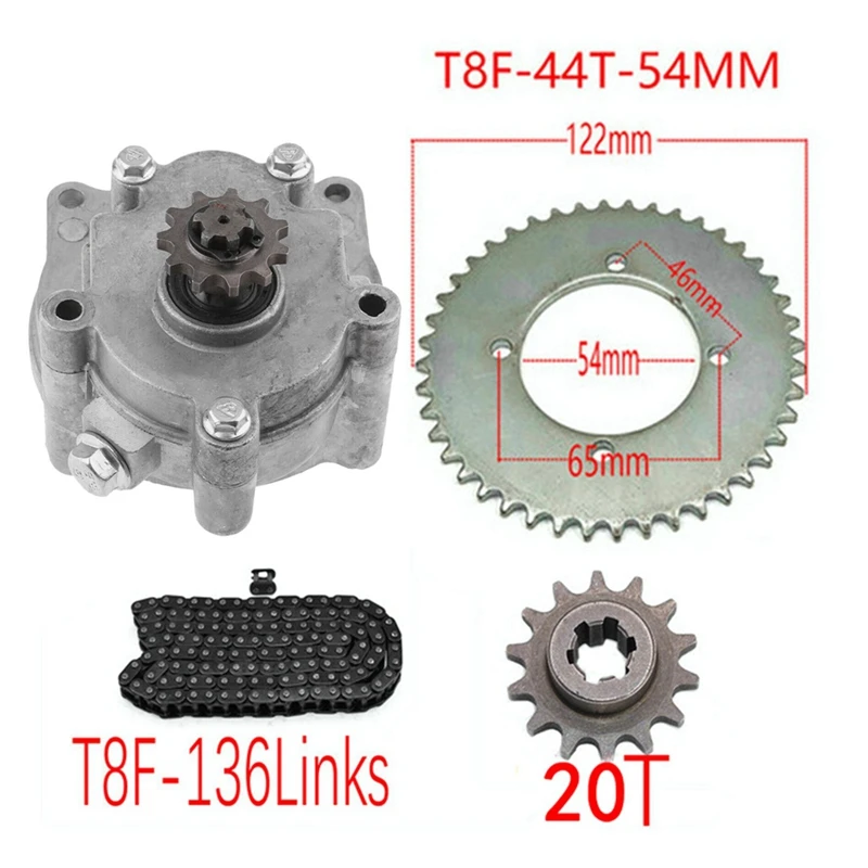 

Зубчатая коробка передач с цепью для 33Cc 43Cc 49Cc Ty Rod II Karts Mini Moto внедорожный велосипед Скутер