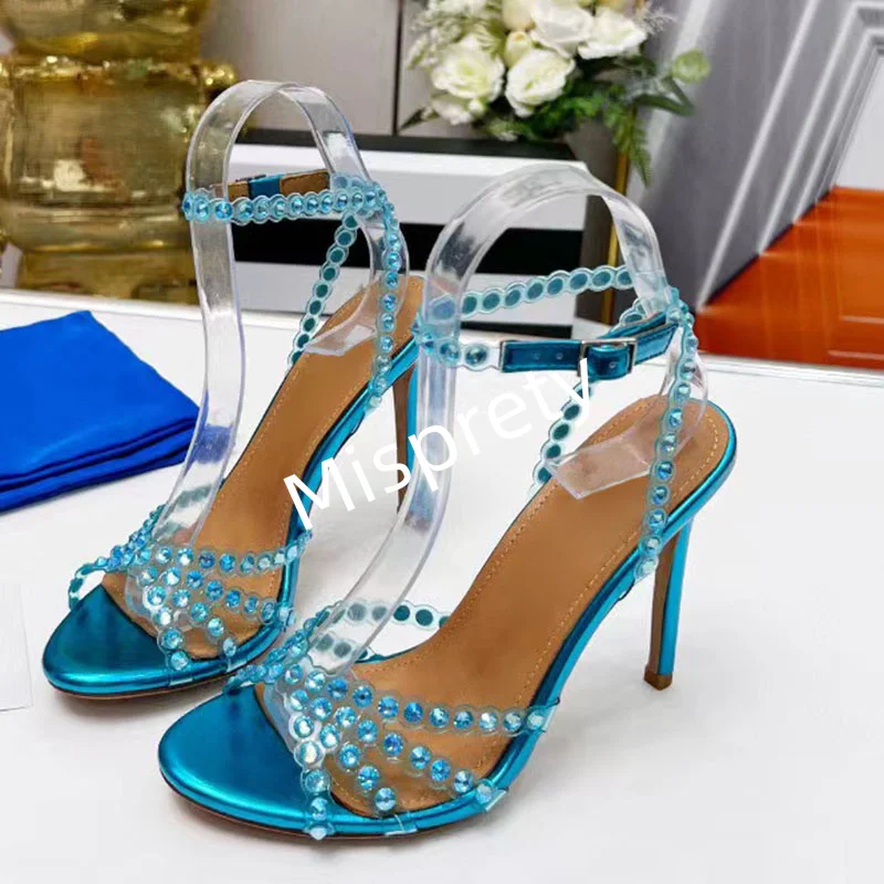 Rih Crystal Decor Sandal Heels