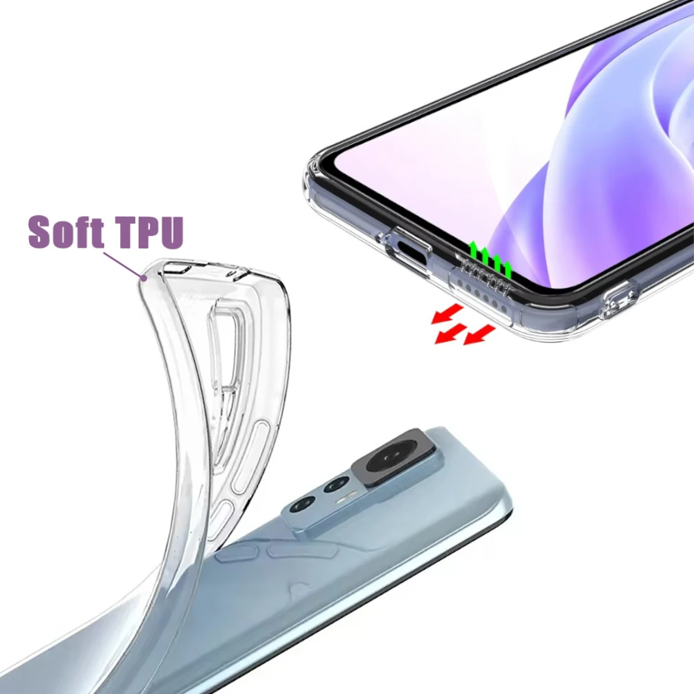 Ultra Thin Clear Silicone Soft Case - Transparent Back Cover