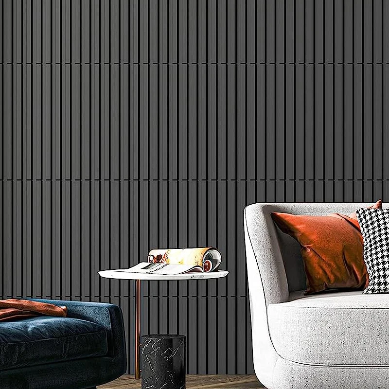 12 piezas 30cm pared 3D Panel no autoadhesivo azulejo papel pintado  habitación techo hoja-Paneles de pared-Aliexpress