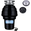 10-US-WM-658-3B Garbage Disposal Anti-Jam Stainless Steel Food Waste Grinding System, 1-1/4 HP Premium, Black 1
