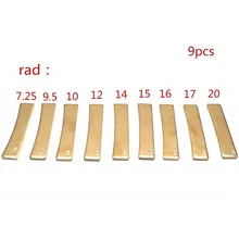 

Guitar Radius Fingerboard Fret Press Caul Insert 9 Size Guitar Luthier DIY Tools 2.48 X 0.53 X 0.15inch Guitar Parts Accessor