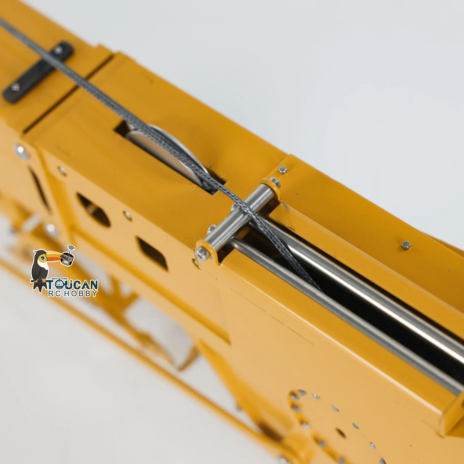RC Superlift Toys for 1/14 Scale Remote Control Hydraulic Crane Truck Metal Y Wings Crane Eyewhale Model Upgrade Parts TH24320 4