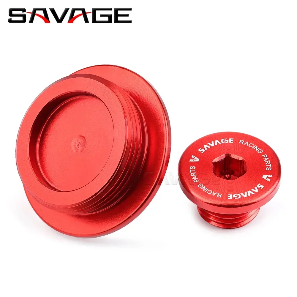 Red Anodized CNC Oil Drain Plug Cover For Honda CRF230F/150F (2003-2017)