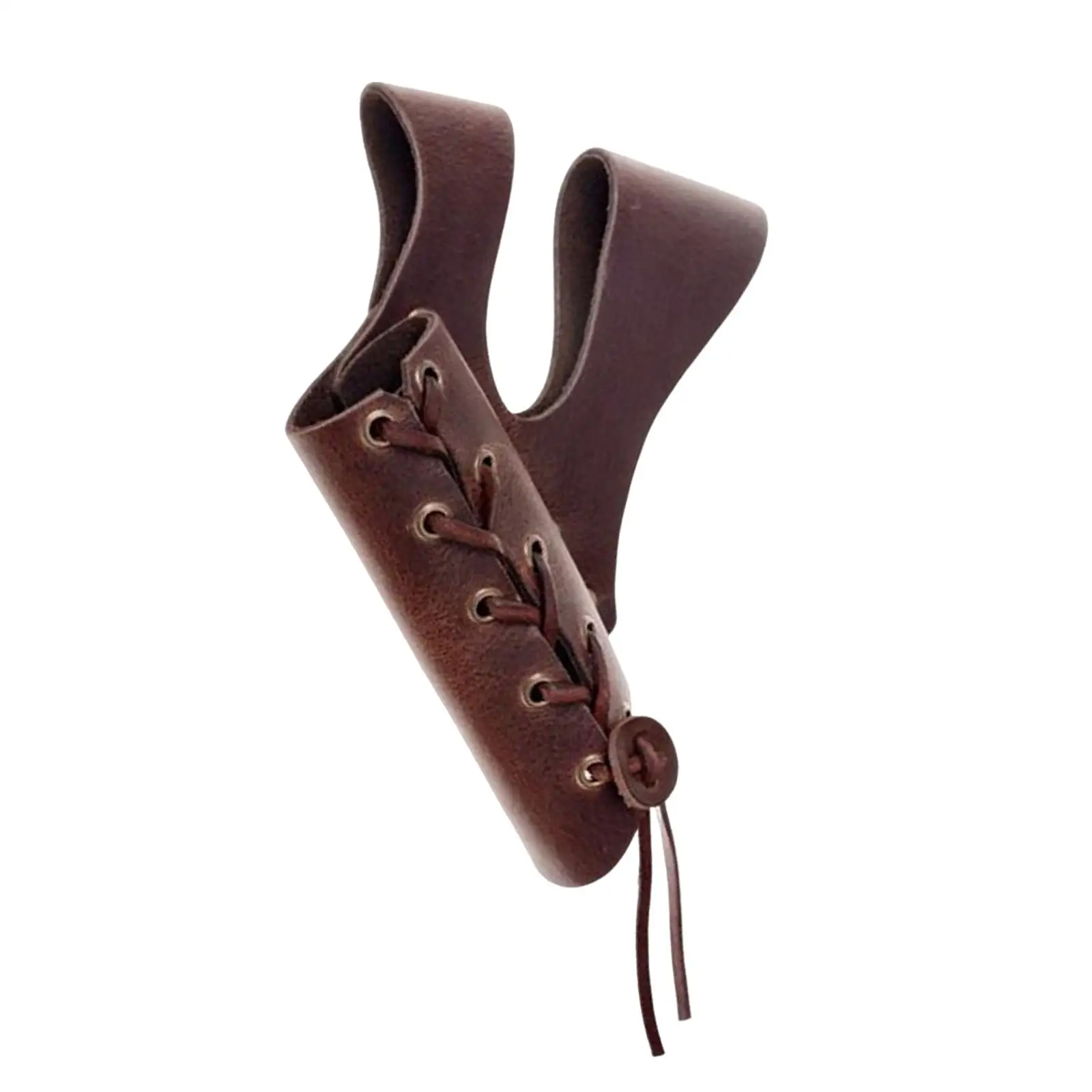 Sword Belt Sheath PU Leather Medieval Sword Dagger Frog Scabbard with Adjustable Rope Belt Hanger Vintage for Performance Stage Show Theme Party