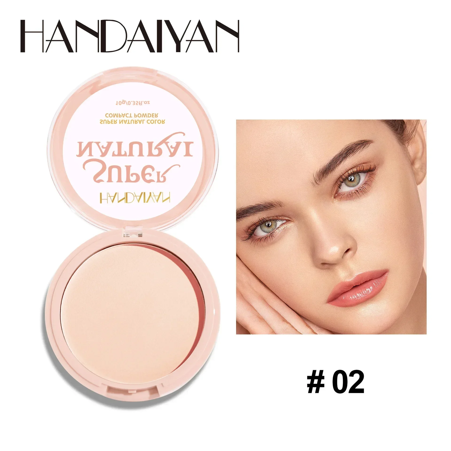 Pressed Powder Foundation 8 Colors Loose Powder Oil Control Waterproof Mineral Face Long Lasting Makeup