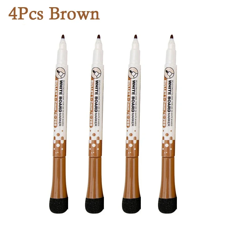 4Pcs Brown