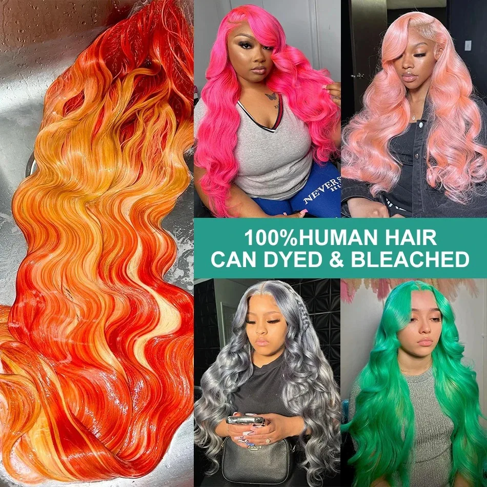 40 Inches HD 250% 613 Blonde 13x6 Lace Front Human Hair Wigs Body Wave 13x4 Lace Frontal Wig 5X5 Glueless Ready to Wear