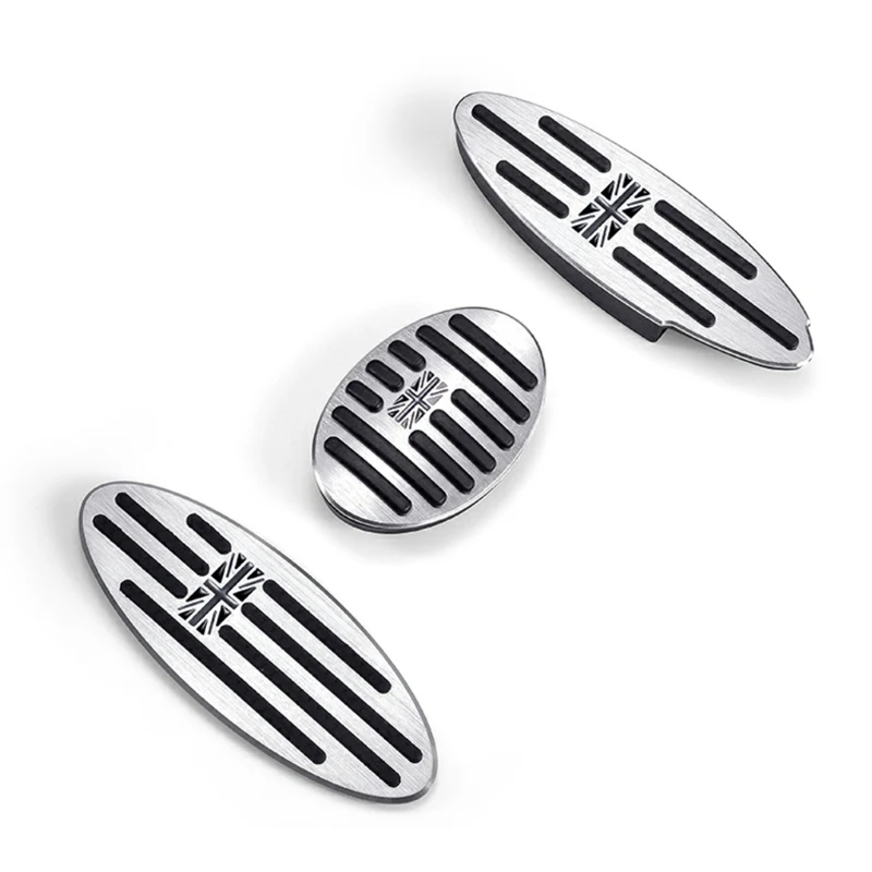 Car Foot Pedal Pads Covers For Mini One+S R50 R53 R55 R56 R60 R61 F55 F56 F54 F60 Aluminum Alloy Accelerator Brake Rest Pedal