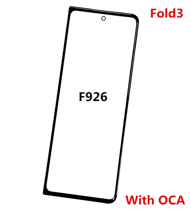 Outer Screen For Samsung Galaxy Z Fold 2-5G F936-F926 Front Touch Panel LCD Display Glass Repair Replace Part