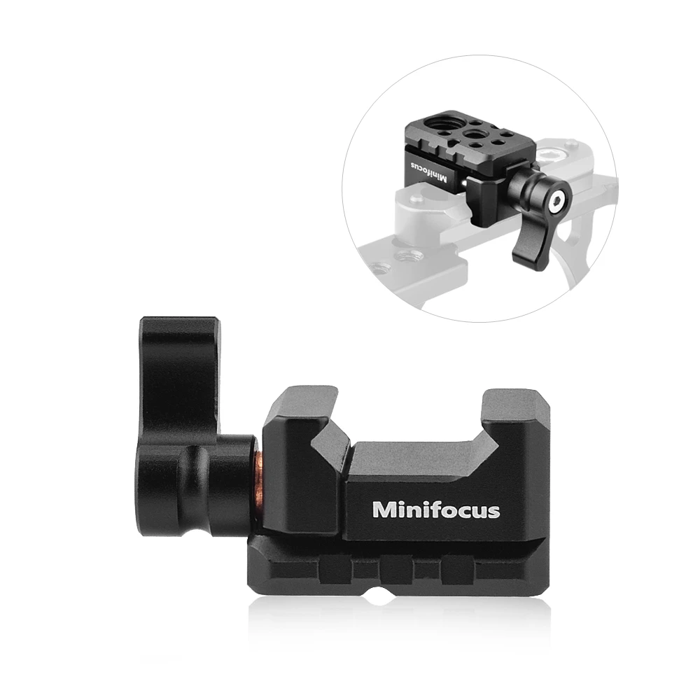 Nitze Triple Cold Shoe Adapter With 1/4" Threaded Hole, 1/4" And 3/8-609862