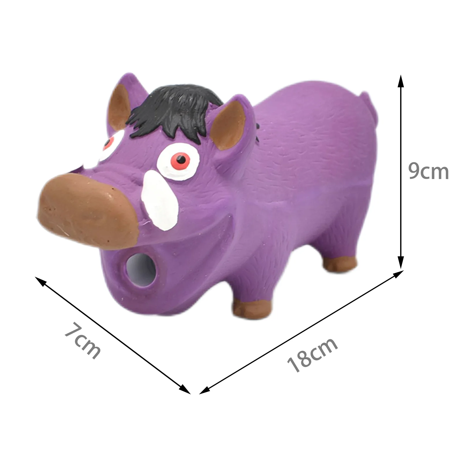 Dog Squeaky Soft Rubber Toy Dog Latex Chew Toy Bite Resistant Pig Shape Puppy Sound Toy Dog Supplies For Small Medium Large Dog 2