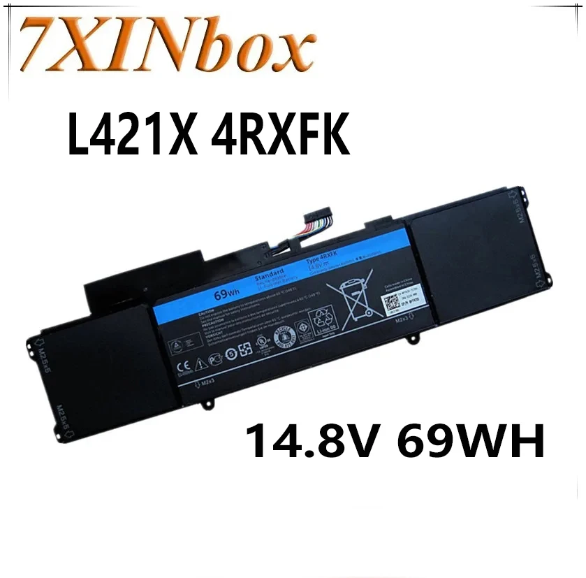 

7xinbox 14,8 V 69WH оригинальный L421X 4RXFK C1JKH FFK56 Аккумулятор для ноутбука ультрабук Dell XPS 14 XPS 14-L421x серии