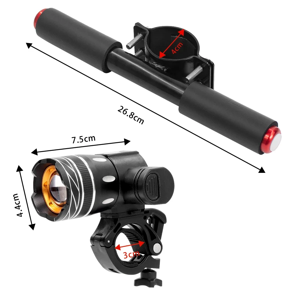 LED Front Licht Scheinwerfer Für Xiaomi M365 /Pro Elektrische Roller Zoombare 1200mAh Batterie USB Aufladbare 150LM XM-L T6 – Detail 27