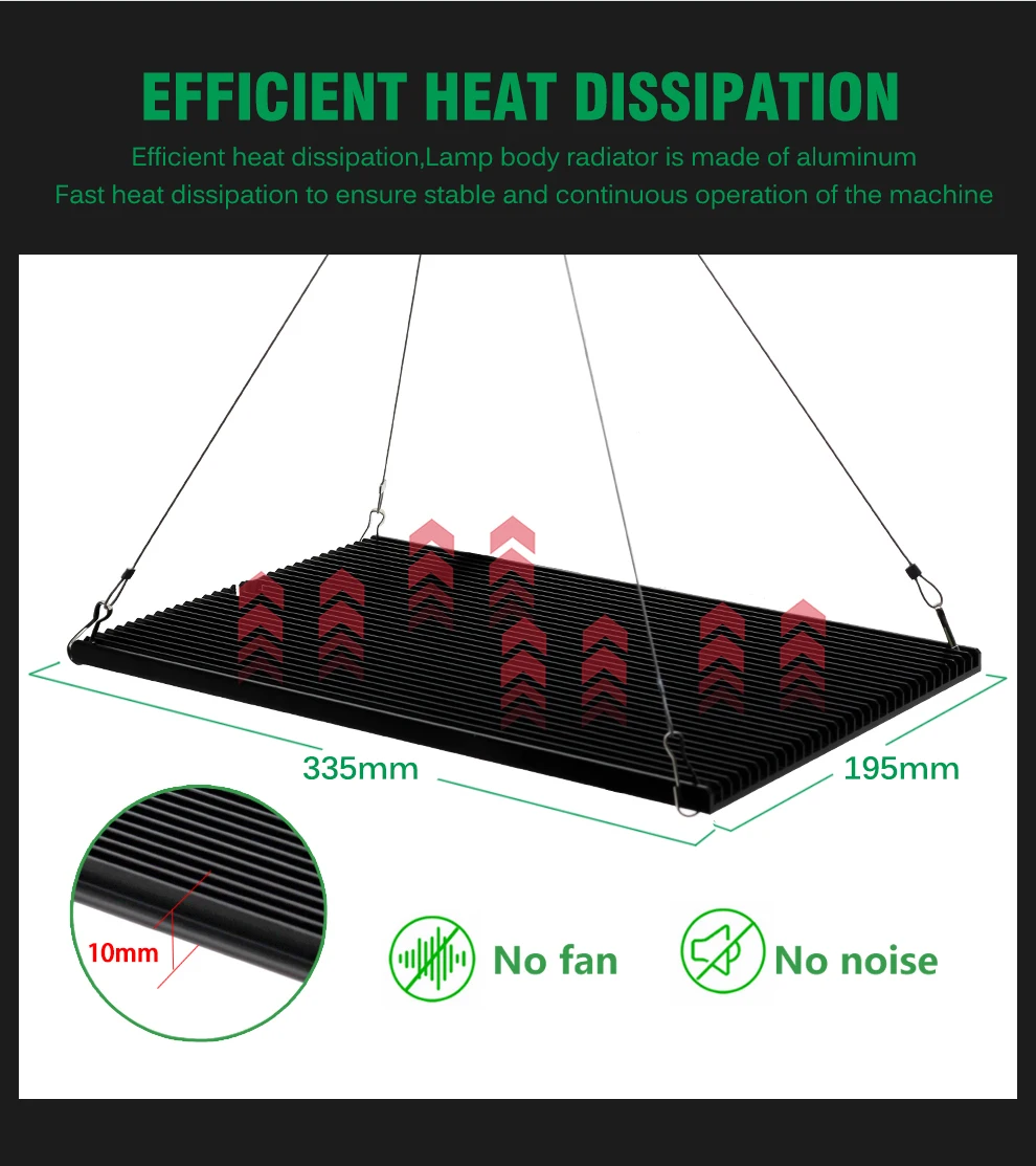LED Grow Light 120W 240W LM301H Full Spectrum Hydroponic Growing Lamp for Plant Growth Lighting Veg Flowers Greenhouse 8