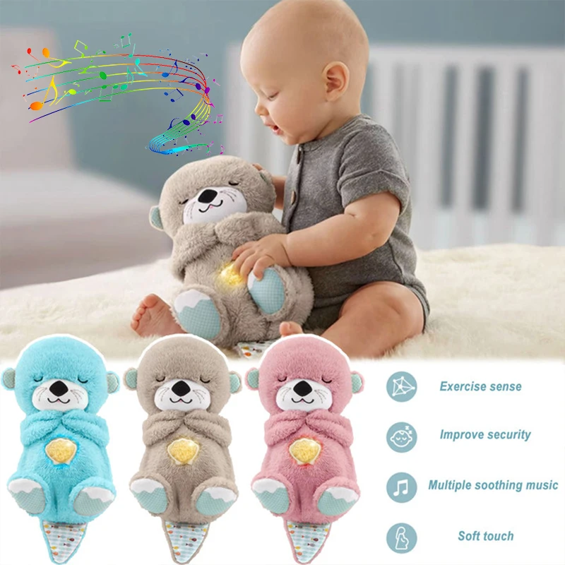 SleepAndPlaymateOtterMusicalStuffedBabyToyNimalPlushSleep
