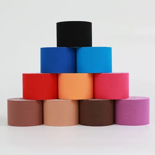 5-10 cm Sports Kinesio Tape Muscle Kinesiology Elastic Knee Pain Relief Strain Patch Athletic Recovery Stickers Fitness Bandages - Image 2