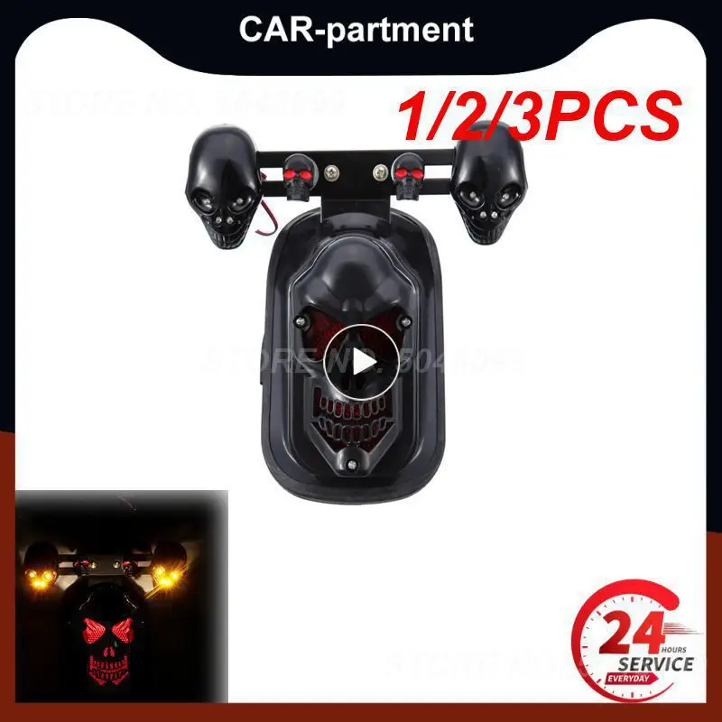 

Задний фонарь с черепом для мотоцикла, 1/2/3 шт.
