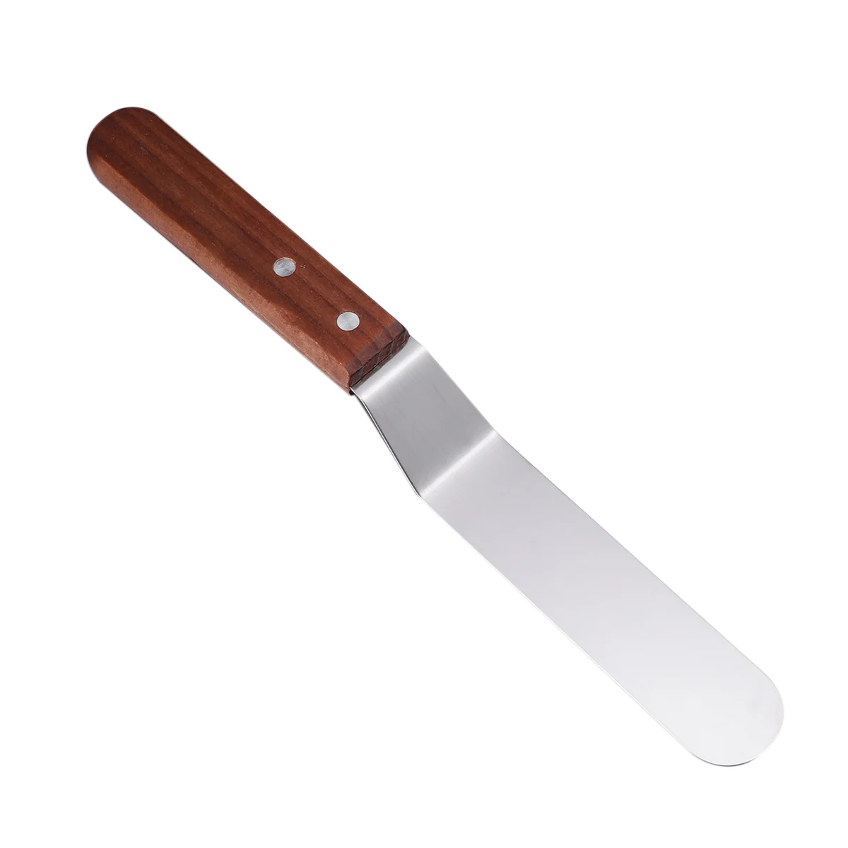

4 Inch Stainless Steel Fondant Icing Cake Decorating Spatula Wooden and Smoother
