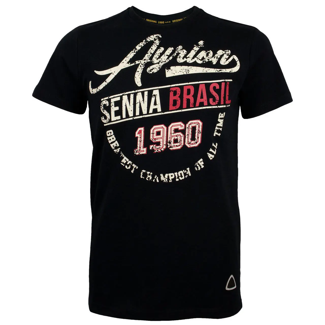 Ayrton Senna T-Shirt Senna Bresil 1960 Magliette Di Qualità Da Uomo Stampa Maglietta O Collo Manica Corta