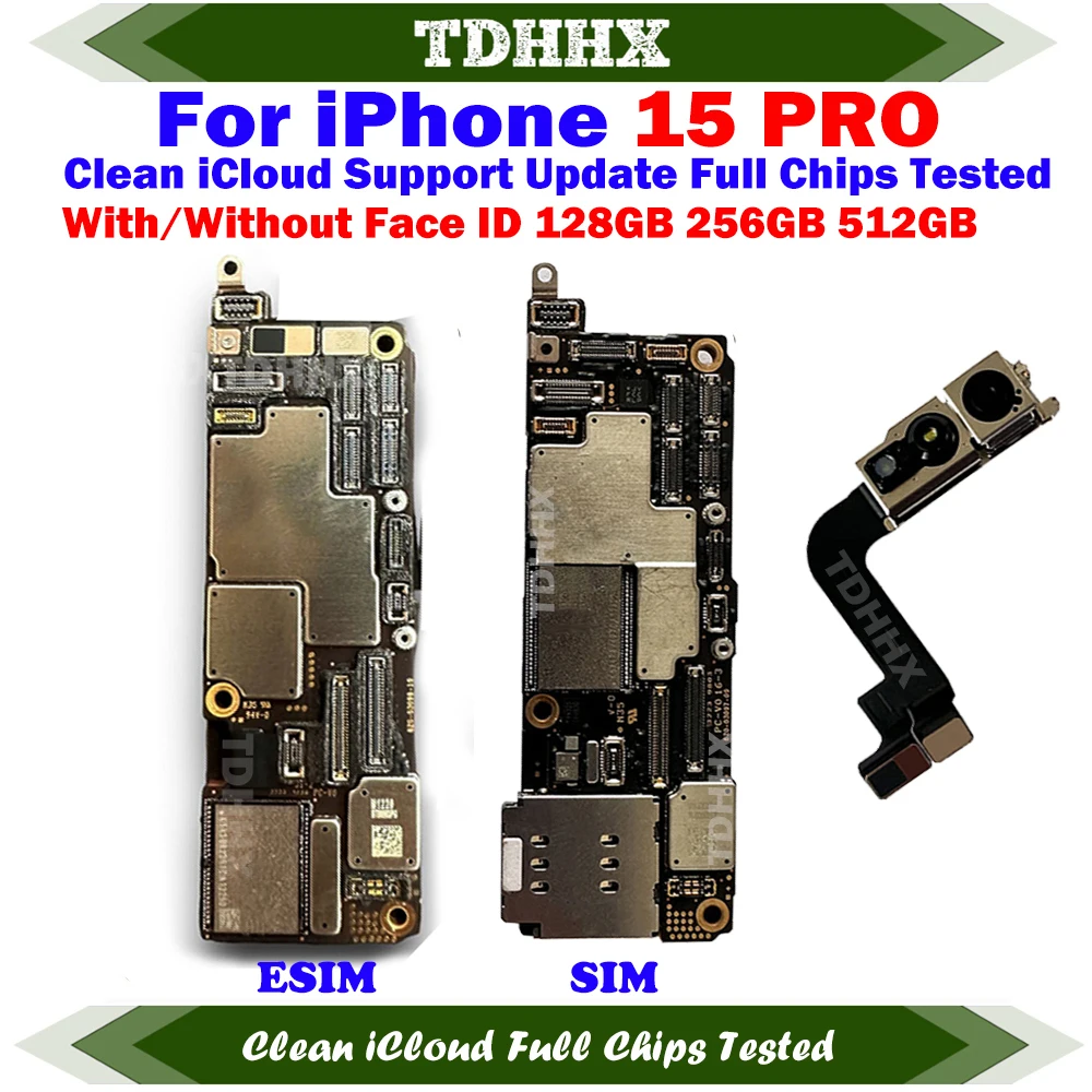 ESIM E-SIM LL/A / SIM CN Version Main Logic Board for iPhone 15
