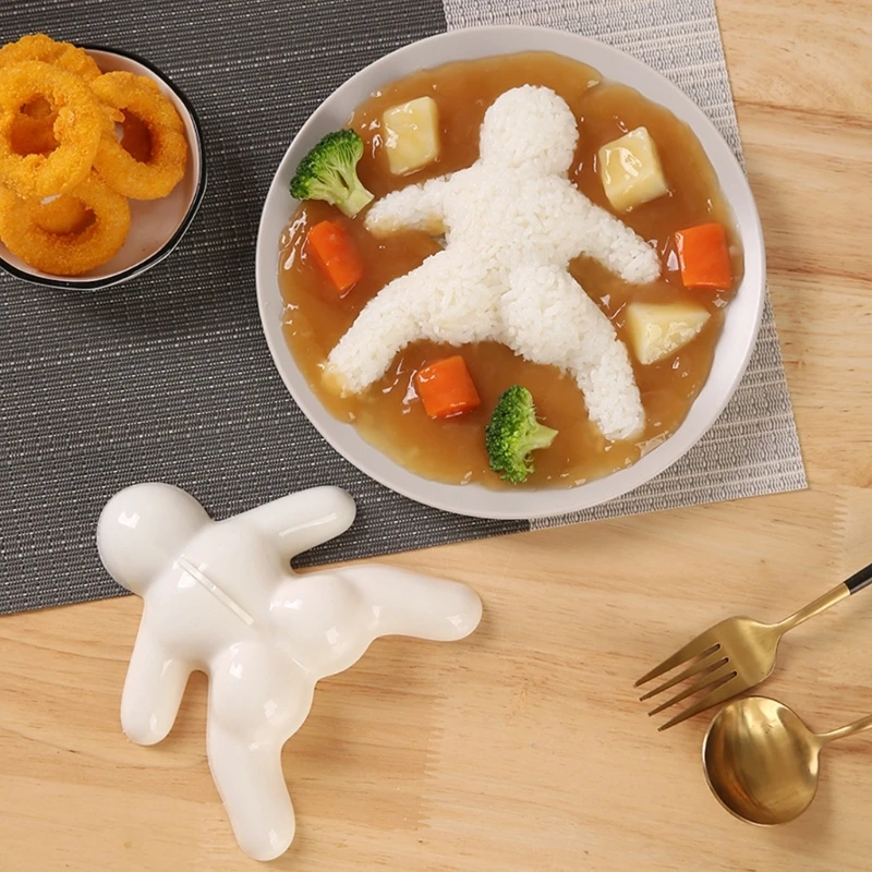 창의적인 음식 예술과 어린이 간식 시간을 위한 쾌활한 캐릭터 주먹밥 제조기 P..