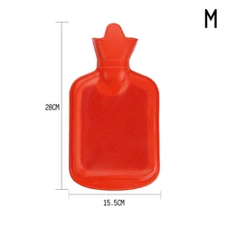 Insulated Portable Rubber Hot Water Bag for Winter Warmth - Hand and Feet Warmer in Assorted Colors (M)
