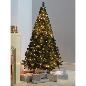 재사용 가능한 인조 PVC 크리스마스 트리, 녹색 대형 전나무, 150 cm, 180 cm, 210cm