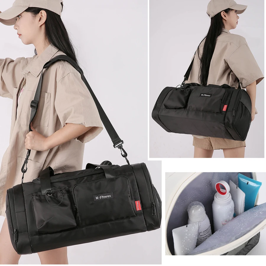 Yoga Gym Backpack Travel Bag for Women Men Fitness Training Beach Pool Dry Wet Shoes Pocket Outdoor Sports Swimming Daypack Bag 3
