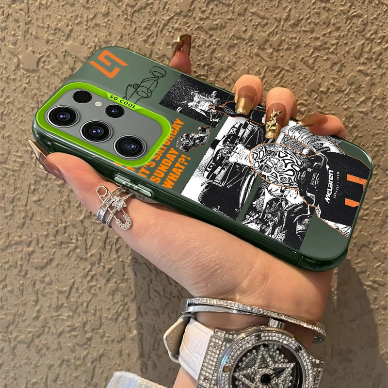 L-Lando N-Norris Frosted Acrylic Phone Case Cover