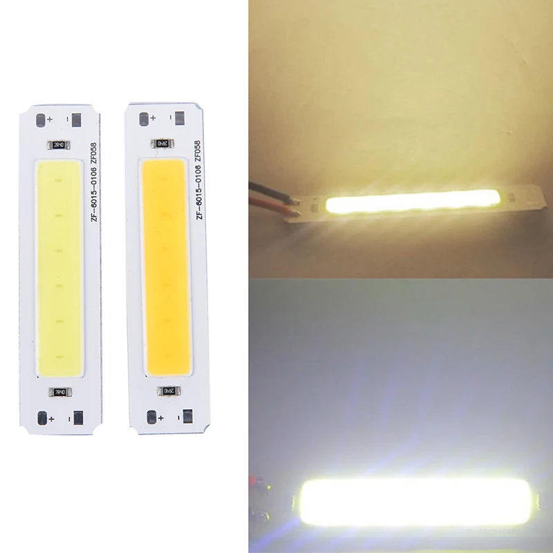 5V COB Chip Bar Light Source 2W Strip Light For DIY USB Table Lamp Panel Light Bar Lamp Chip Warm Cold White