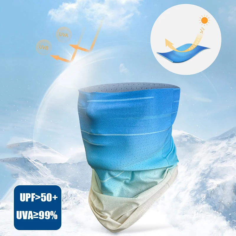 Outdoor Sports Seamless Bandanas Balaclava Neck Gaiter s Face Shield Motorcycle Cycling Headband Mask Hiking Fishing Scarf