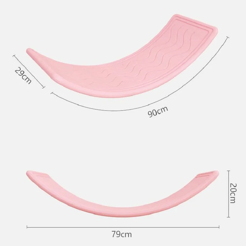 2022 Child Balance Board Seesaw Toy Indoor Curved Wobble Board Baby Double Outdoor Yoga Board Outdoor Toy Games For Kids 6