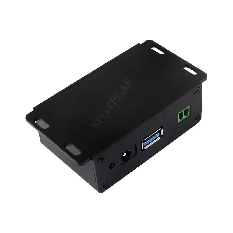 Industrial One-to-Four USB 3.2 Gen 1 Hub with 7-36V DC Power Port