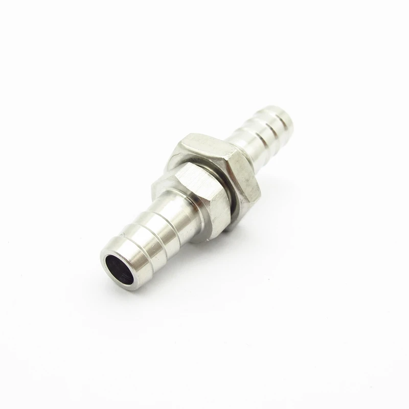 4mm 6mm 8mm 10mm 12mm 14mm 16mm 19mm Hose Barb Bulkhead 304 Stainless Steel Barbed Tube Pipe Fitting Coupler Connector Adapter
