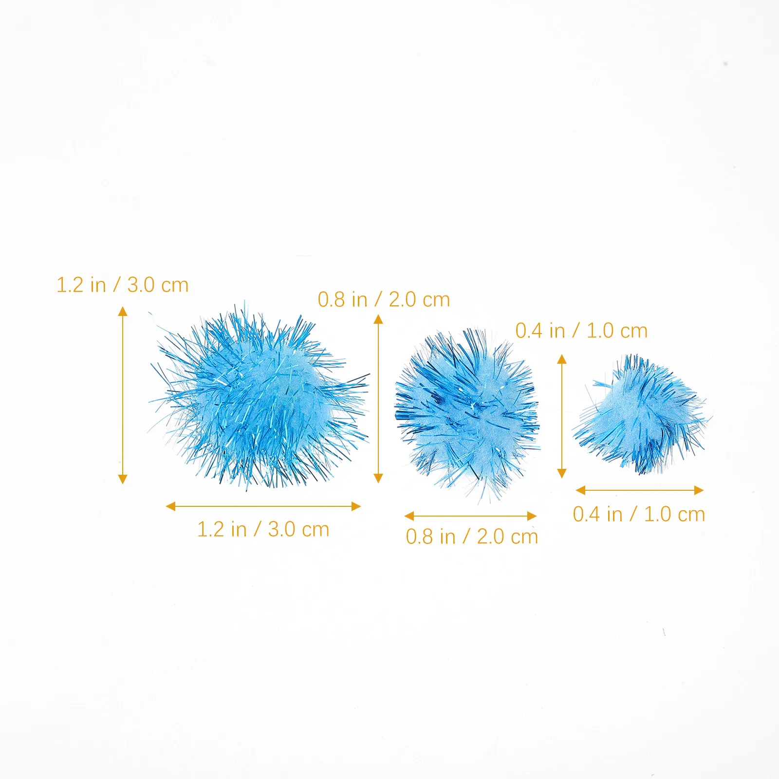 300Pcs 장 폼폼 볼 PP 원사 공예 폼폼 모자 의류 가방 신발 DIY 액세서리 다채로운 부드러운 비퇴색