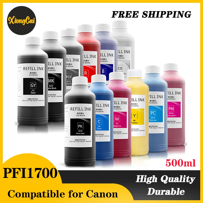 

Новинка, 500 мл, 1 комплект, совместим с Canon PFI-1700 PFI1700 PFI-57 PFI57 PRO-520 PRO-540 PRO-560s PRO-2000 PRO-4000 PRO-6000 PRO-6100
