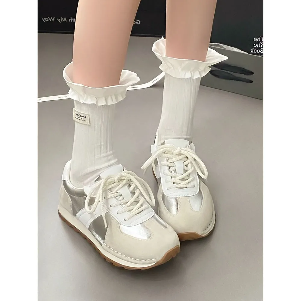 2024 Spring New Women Thick Sole Sports Outdoor Shoes Breathable Women Casual Shoes Lightweight/Comfortable Women Shoes 24-192