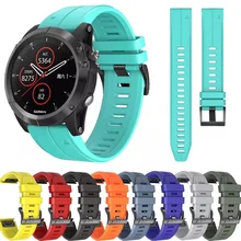 

22mm 26mm Strap For Garmin Fenix 5X 5 Plus 6X 6 Pro 7X 7 Forerunner935 945 3 3HR Smart Watch Quick Release Sports Silicone Strap