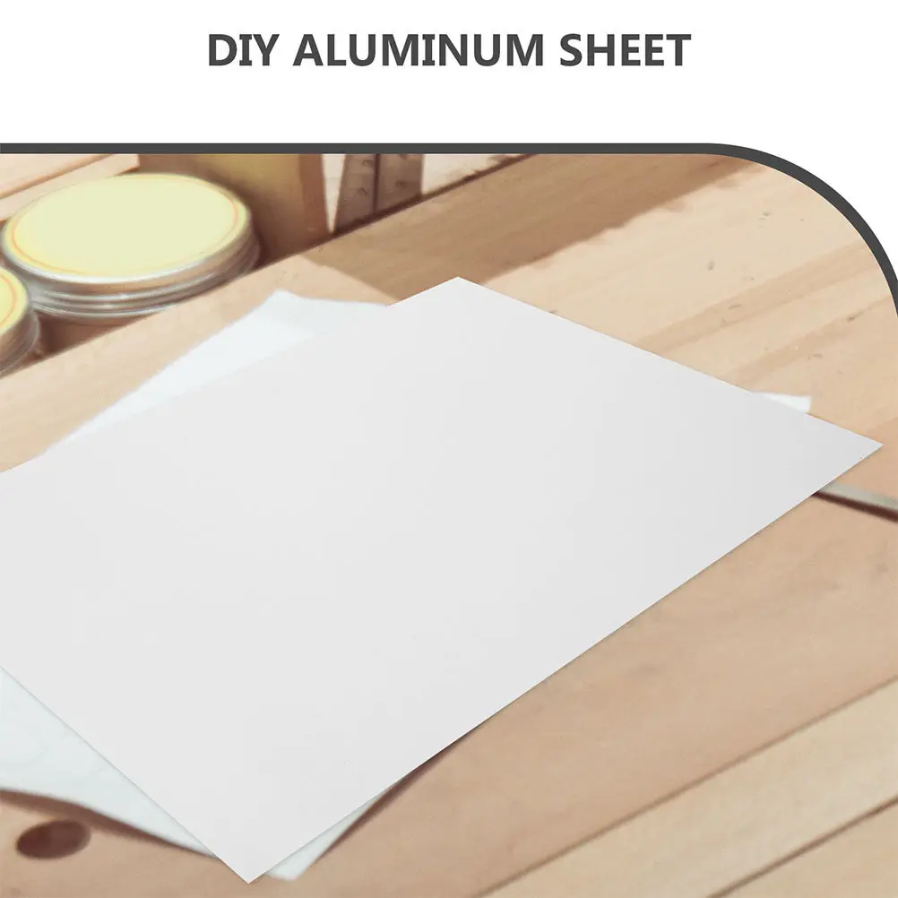 3Pcs 알루미늄 시트 블랭크 A4 레이저 조각 승화 금속 사인 DIY 공예 장식 보드 블랭크 사진 시트