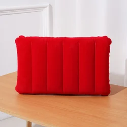 Portable Ultralight Inflatable Travel Pillow for Camping and Outdoor Adventures (Bright red)