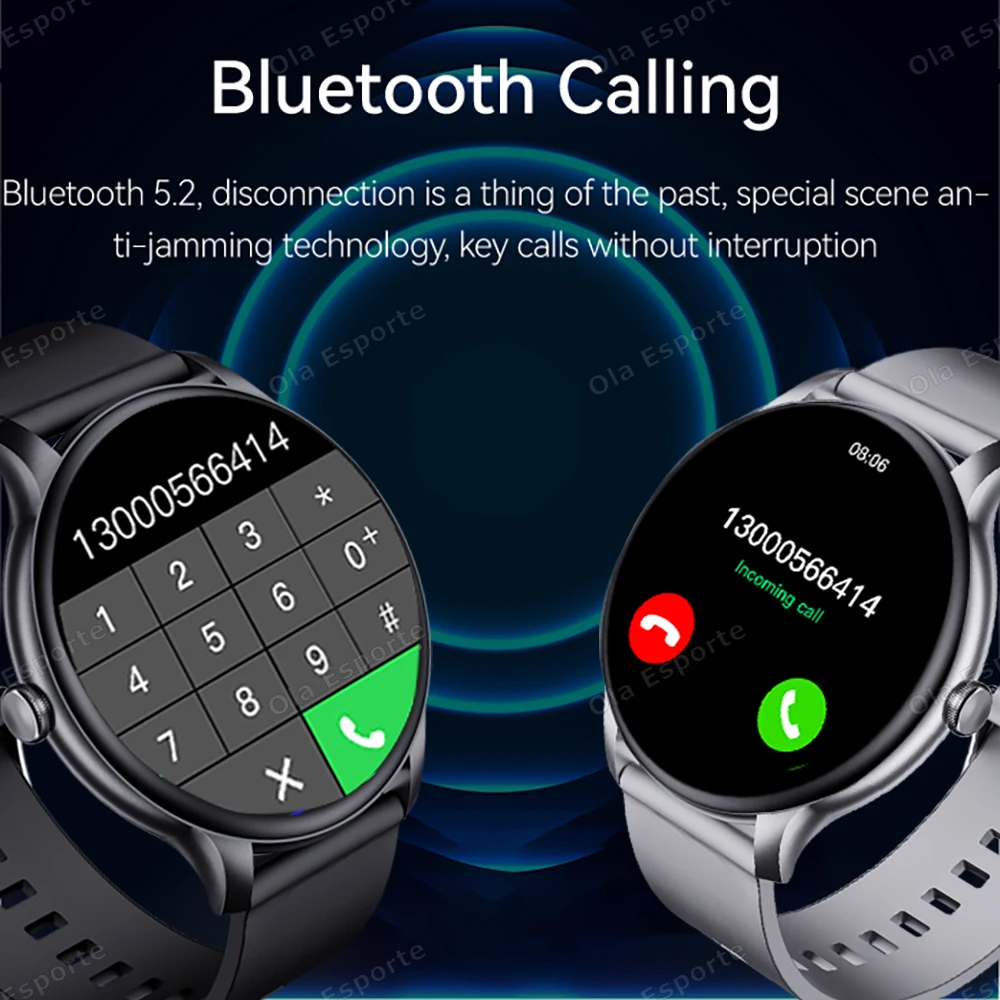 New 2025 Smart Watch Heart Rate Sleep Health Monitor Bluetooth Call Smartwatch Women Sports GPS Track Tracking For Android IOS