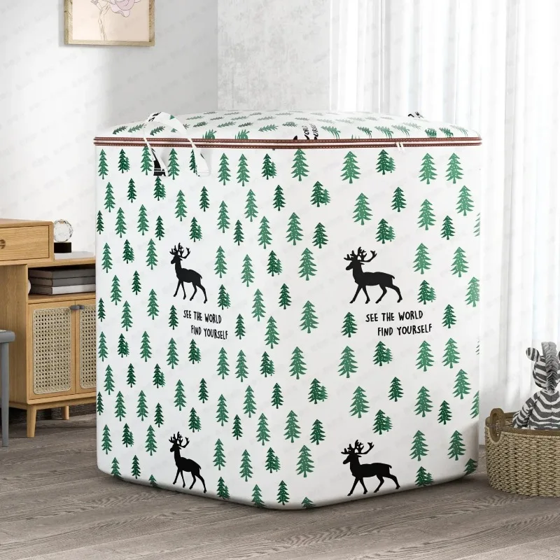 Clothes Storage Bag Big Mac Storage Box Large Capacity Fabric Home Wardrobe Basket Toy Clothing Folding Storage 4