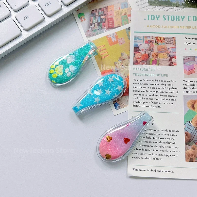 Magnetic Bookmark Bookmarks Stationery Supplies 1PC Double Sided Magnetic Bookmark Journal PVC Clips